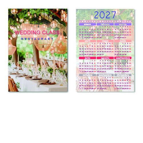 Calendario de bolsillo 85x55mm a TODO COLOR
