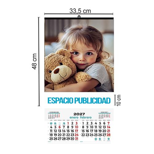 Calendario Pared Doble Folio 33,5x48 cm Bimensual