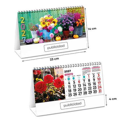 Calendario Sobremesa 7 Hojas W-O Láminas 23x14 cm