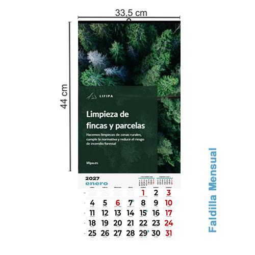 Calendario Pared 33,5x44 cm Mensual TODO COLOR
