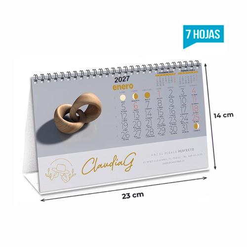Calendario Sobremesa 7 Hojas W-O 23x14 cm 7 Hojas TODO COLOR